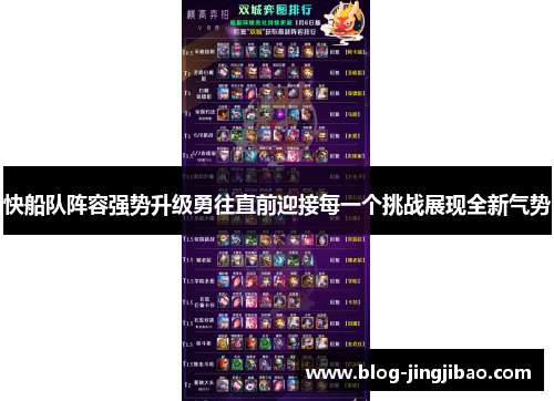 快船队阵容强势升级勇往直前迎接每一个挑战展现全新气势