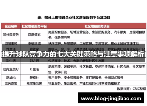 提升球队竞争力的七大关键策略与注意事项解析